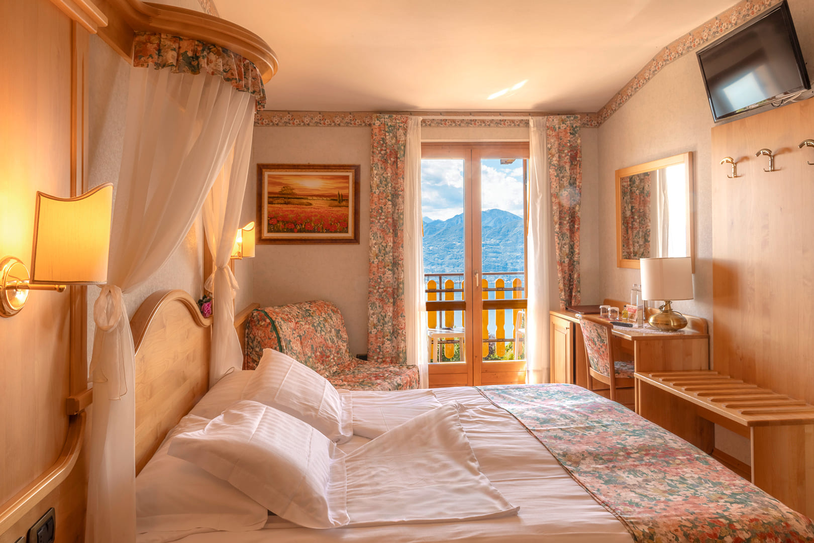 Camere con vista panoramica a Hotel San Zeno di Montagna