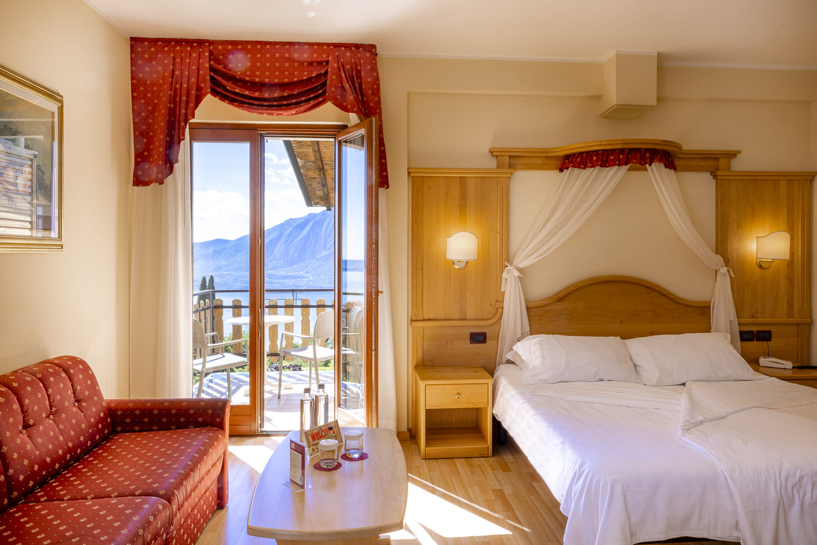 Camere con vista panoramica a Hotel San Zeno di Montagna